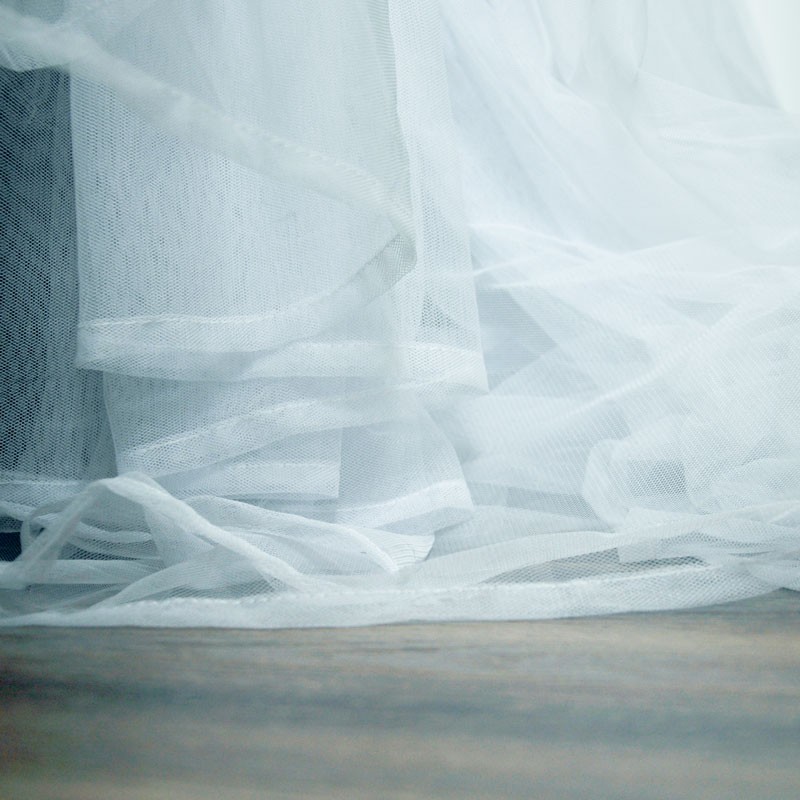 艾野圆顶吊顶蚊帐 公主落地式圆形宫廷蚊帐欧式加密吸顶整体帐身