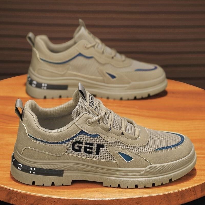 劳保鞋男款2025新款夏季工装网鞋工地网面板鞋透气男士防滑工作鞋