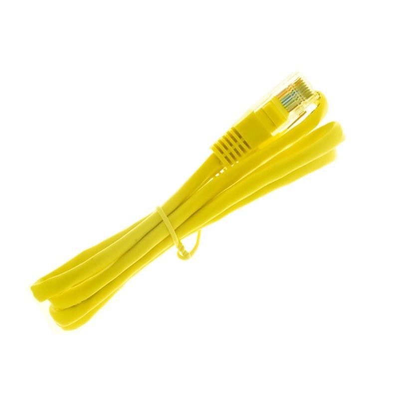50条一包网络跳线成品机房黄色灰色8芯短网线带水晶头1/1.5米