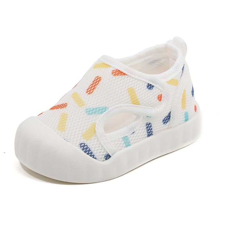 春夏季宝宝凉鞋婴幼儿防滑软底学步鞋子0-3岁2男透气小童小白鞋女