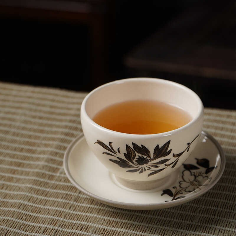磁州窑特色个人j品茗杯陶瓷茶碗主人单杯纯手工定制可以刻字收藏