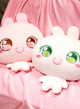 暖手抱枕被子两用定制LOGO公司年会办公室礼O品毛毯摺叠被子二合