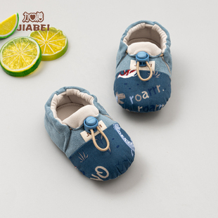 宝宝不掉鞋 布鞋 婴儿6 子家居学步公主软底地板鞋 女 12个月鞋 春秋款