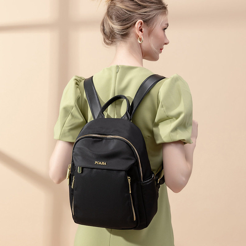 双肩包包女新款大容量高级感轻便牛津布背包防水旅行学生书包防盗