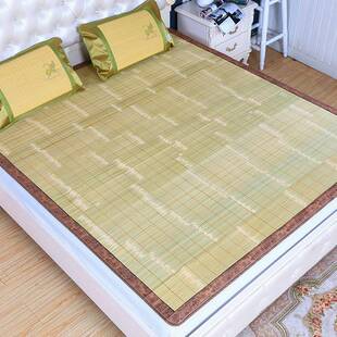 竹席凉席直筒全青席子0.8m1.8米双人J天然生态透气单面夏季竹凉席