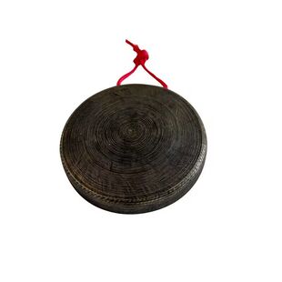 手工青铜黑11公分小月锣叮当锣纯铜马锣平面小锣云锣铛子低音小锣