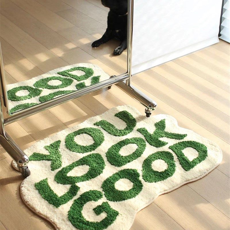 浴室防滑垫卫生间吸水地垫卧室进门垫可爱字母地毯家用厕所脚垫子,居家布艺,家用脚垫,淘宝优惠券,粉丝福利购,淘宝优惠卷