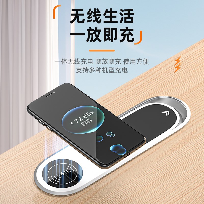 办公桌嵌入式插座会议桌岛台多功能无线充电排插翻盖滑盖插座面板