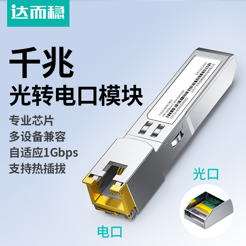 达而稳光转电模块千兆万兆SFP+图片