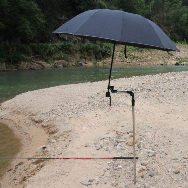 户外折叠钓鱼通用遮阳伞支架便携式钓鱼伞支架万向专用伞支架摆摊