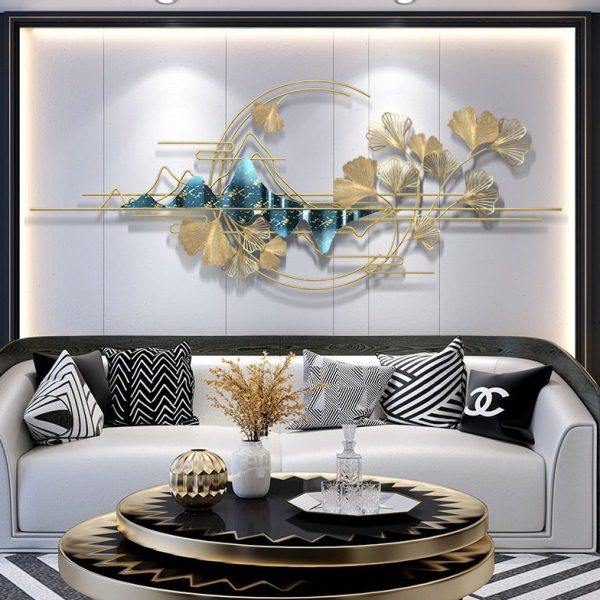 轻奢金属墙面装饰现客厅沙发背景墙装饰品挂件时尚创意铁艺壁挂,家居饰品,壁饰,淘宝优惠券,粉丝福利购,淘宝优惠卷