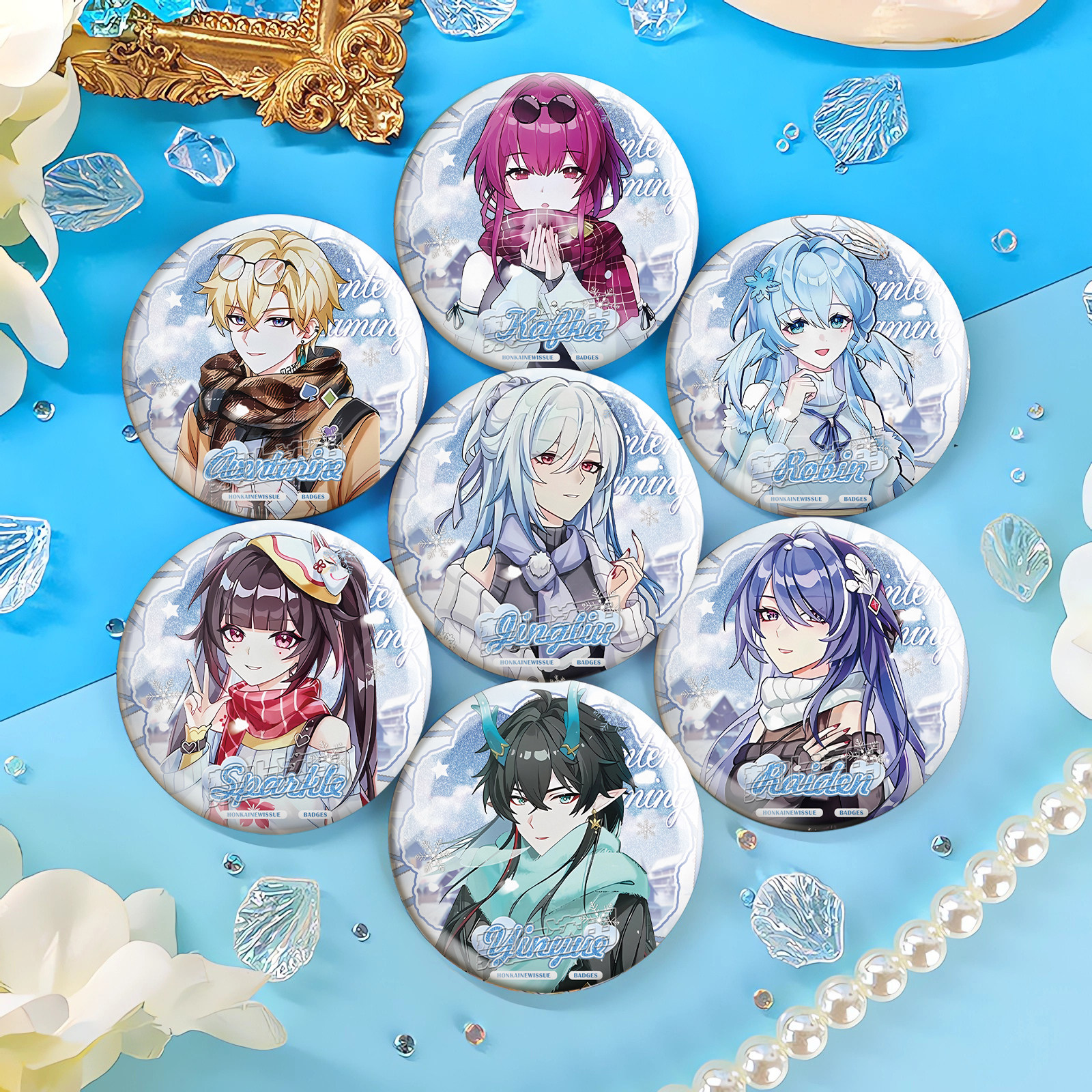 崩坏星穹铁道同人周边双闪徽章