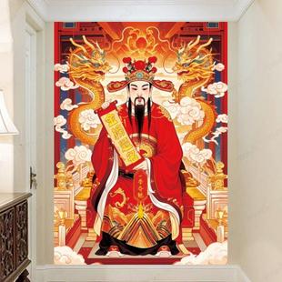 文昌帝君神像画文曲星文运星文魁星神像中考高考金榜题名墙贴海报