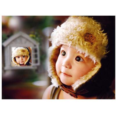 可爱男大眼睛宝宝bb画报漂亮女宝宝图片海报婴儿新生墙贴备孕胎教