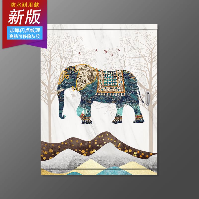 北欧装饰贴画消防栓贴电表箱弱电箱多媒体信息箱配电箱遮挡箱贴纸