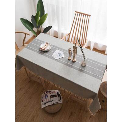 ins北欧风简约餐桌布布艺现代欧式茶几桌布棉麻小清新长方形台布