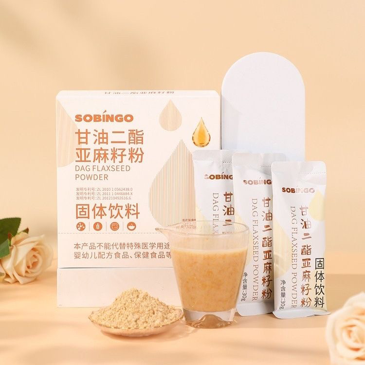 SOBINGO正品甘油二酯亚麻籽粉小包装膳食餐代餐冲良久团购图片