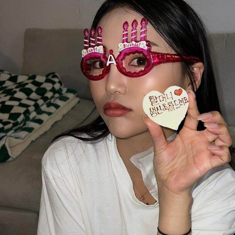 led发光眼镜 生日派对日用品 发光蜡烛拍照道具 节日装扮生日礼物