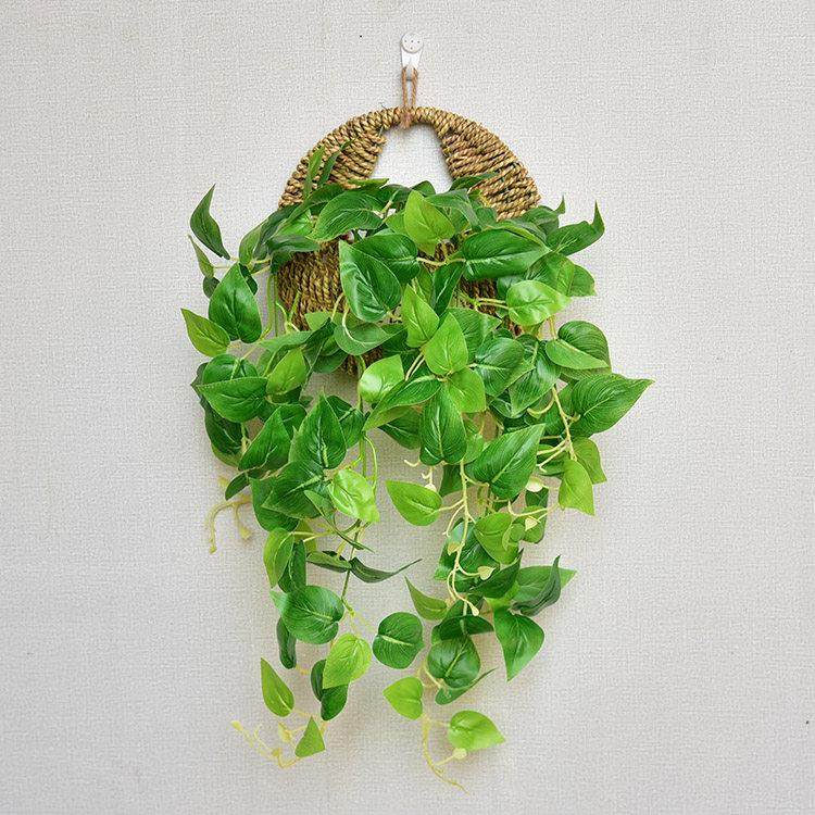 墙面装饰仿真花束玫瑰花藤客厅墙上壁挂式装饰花仿真绿萝假花套装,家居饰品,仿真花/假花,淘宝优惠券,粉丝福利购,淘宝优惠卷