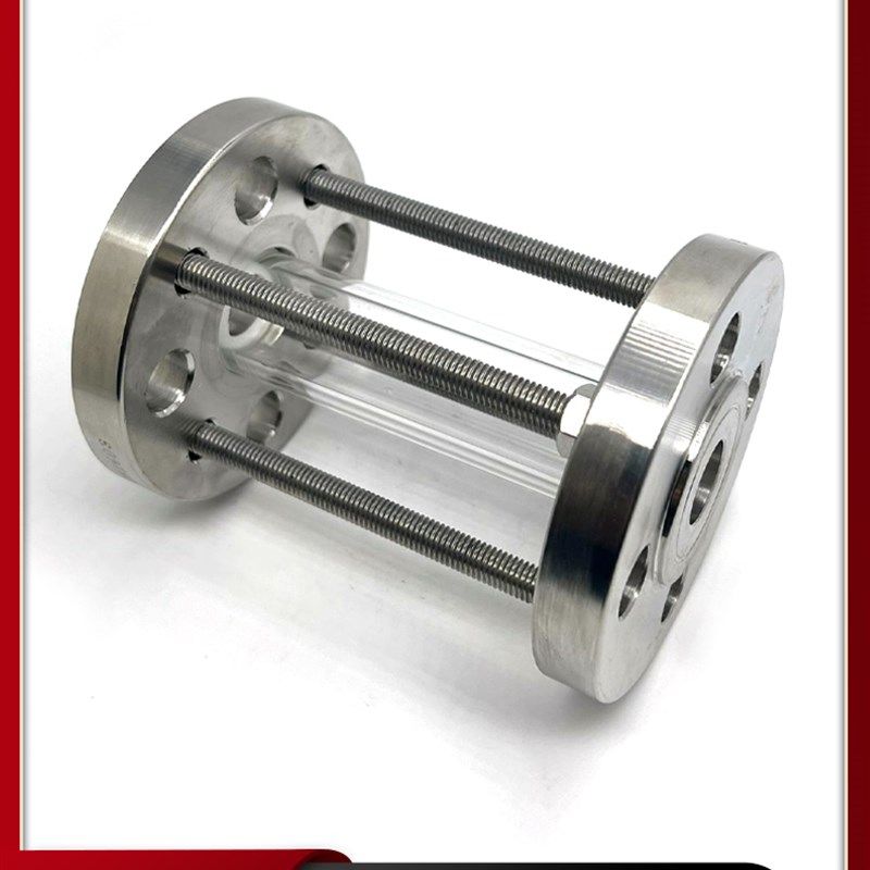 Lenoite 304卫生不锈钢夹式法兰杯流体管道硼硅酸盐钢化玻璃镜子,五金/工具,工业管道及配件,淘宝优惠券,粉丝福利购,淘宝优惠卷