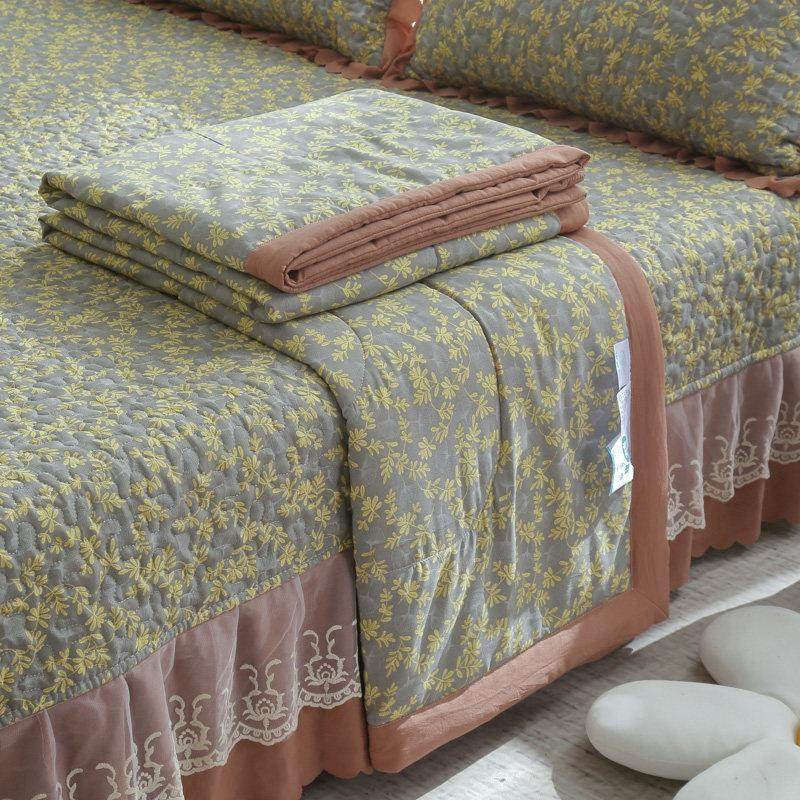 a类夏被床盖四件套水洗双层纱棉麻夏被空调被夏季夏凉被床盖4件套,床上用品,化纤被,淘宝优惠券,粉丝福利购,淘宝优惠卷