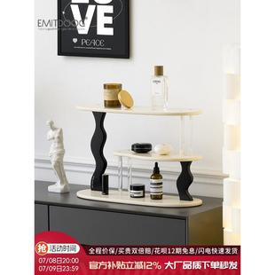 EMITDOOG客厅入户玄关客厅摆件桌面置物架高级感小众房间布置饰品