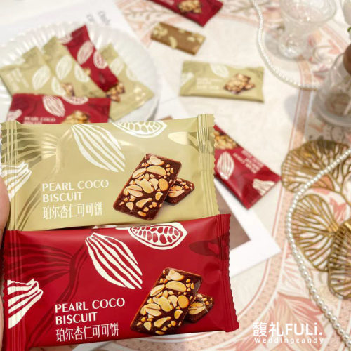 可可队长珀尔杏仁可可饼烘烤糕点结婚喜饼伴手礼休闲零食点心喜礼
