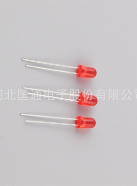 匡通5mm LED F5红色 5AR3UD12 红发红发光二极管长脚 1000只36元