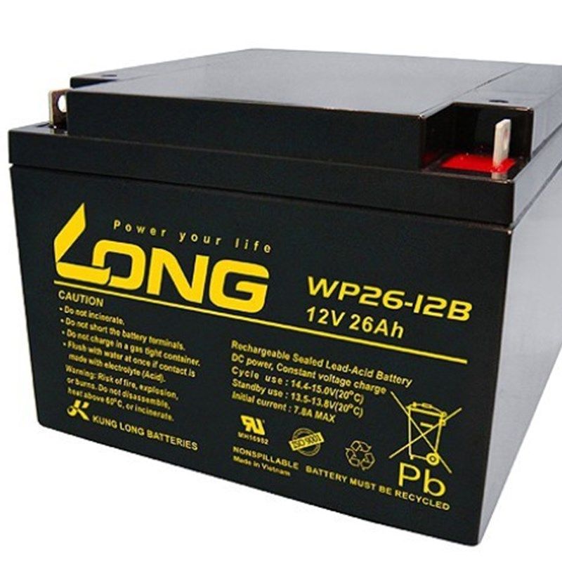 现货LONG广隆WP26-12 12V26AH直流屏电柜/通信用/UPS电源用蓄电池