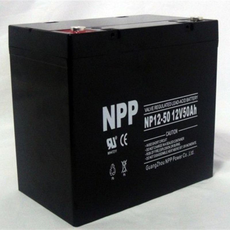现货NPP耐普NP12-50 NP50-12 12V50AH直流屏电柜/UPS电源用蓄电池