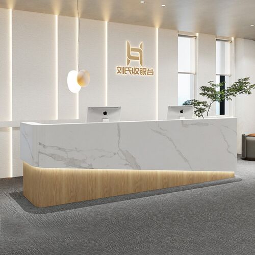 收银台店铺小型简约现代公司前台桌酒店接待台多功能吧Z台柜台定