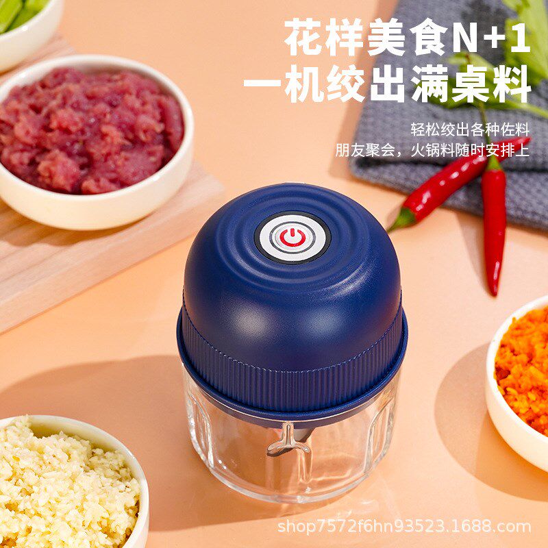 【下单立减50】电动剥蒜器充电蒜泥器捣蒜器搅蒜器搅肉器料理机WT