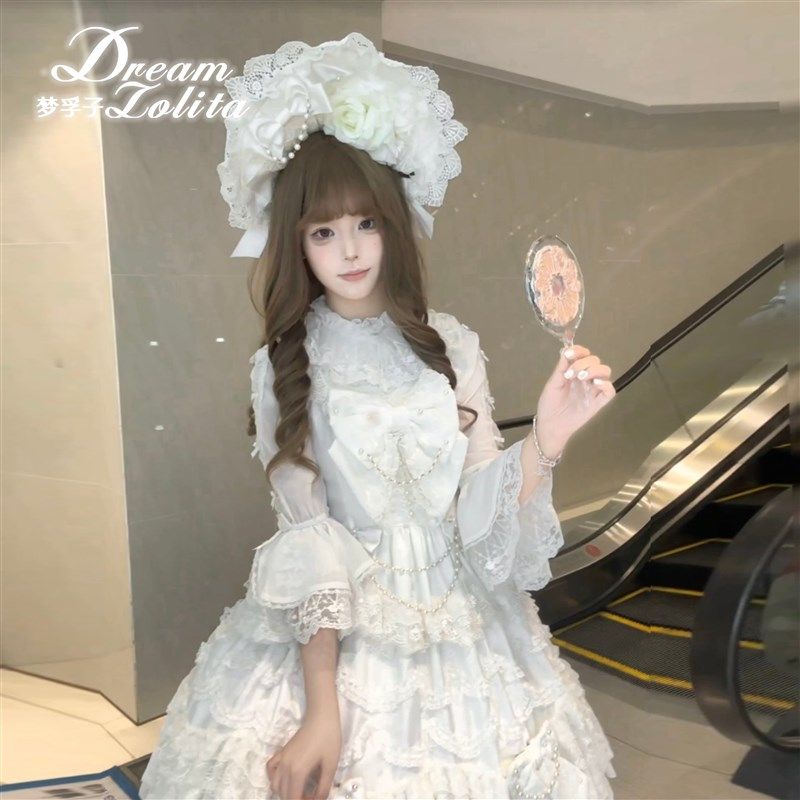 【梦乐园】夏日doll感雪纺半袖百搭LolUita内搭衬衫