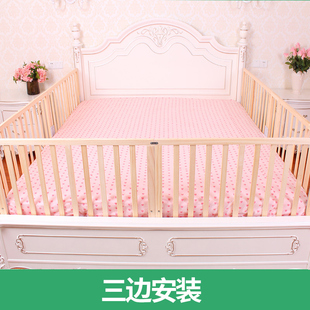 单面垂直拦床防掉床护栏简易款防坠围栏实木1.5儿童1m单边侧开门2