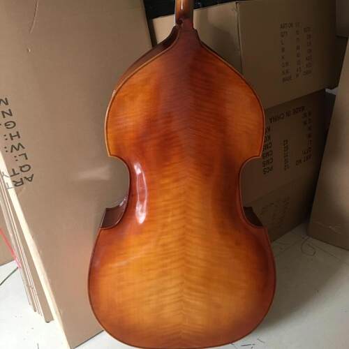 大贝司低音大提琴倍大提琴实y木花纹大提琴手工嵌线练习演奏贝斯