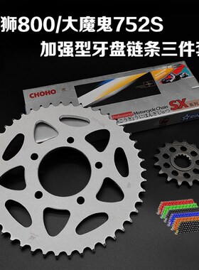 适用贝纳利幼狮800 752S 晓750大小牙盘链盘套链征Z和油封链条