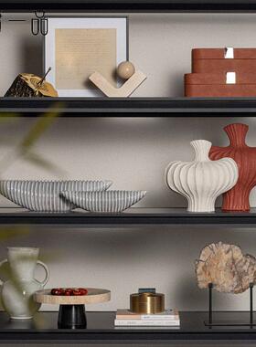 侘寂风艺术品摆件复古民宿酒店日式小众高级感玄关开放格软装饰品