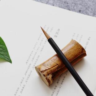青峰入雲正冬北尾小长峰文宝山真品狼毫特制柳叶纯狼专业书法毛笔