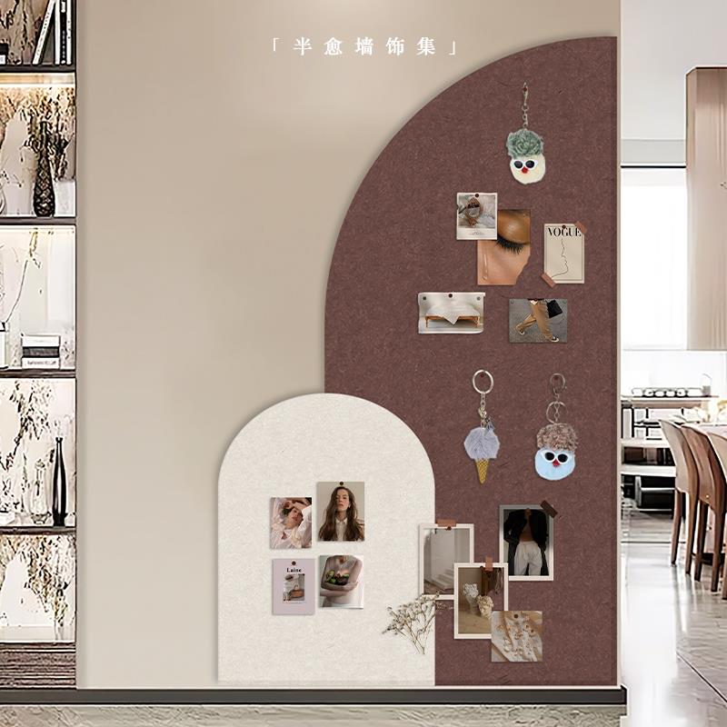 毛毡照片展示墙软木墙板办公室文化墙留言板幼儿园主题墙面装饰