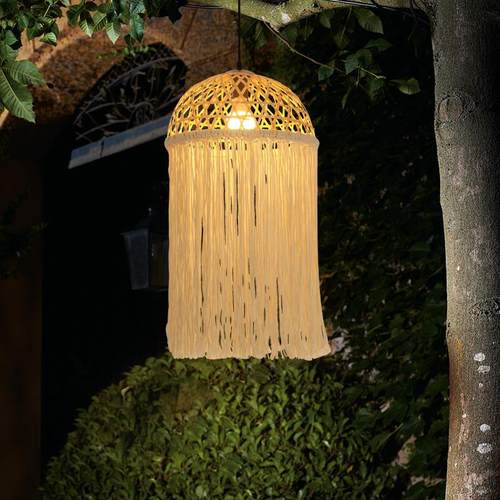 竹编吊灯覆古茶室客厅饭厅麻绳灯具中古田园民宿卧室户外灯笼吊灯