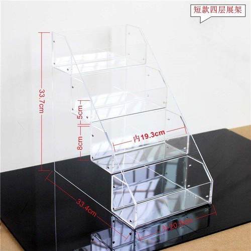 阶梯式小塑料货架饰品店亚克力展示架商店收银台现代小型药品桌面