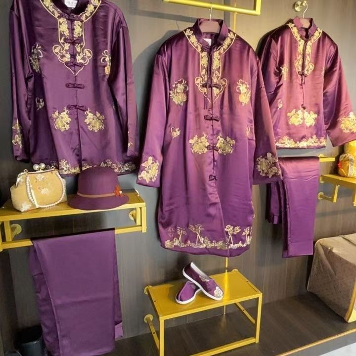 高档刺绣寿服新中式寿衣冲喜寿服