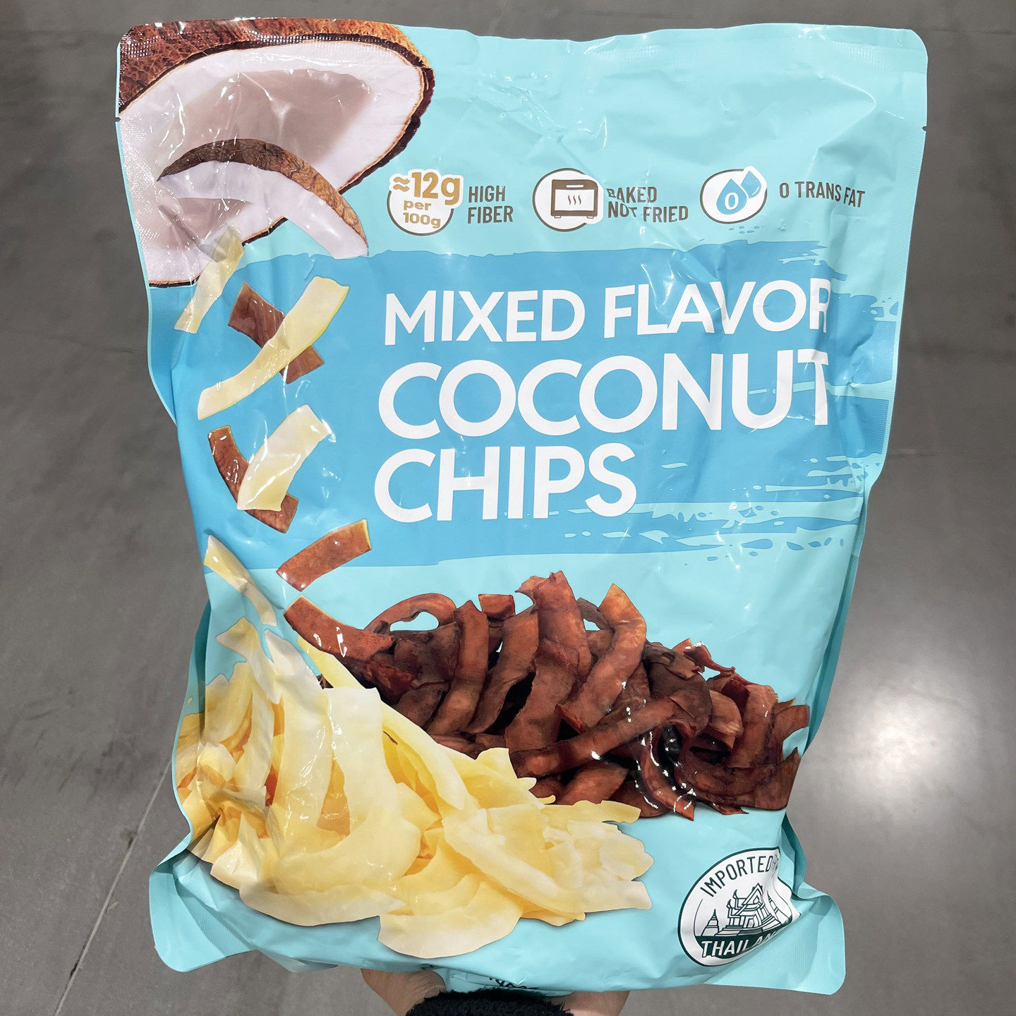 山姆泰国进口 混合风味椰子脆片（果脯类）400g0反式脂肪无添加