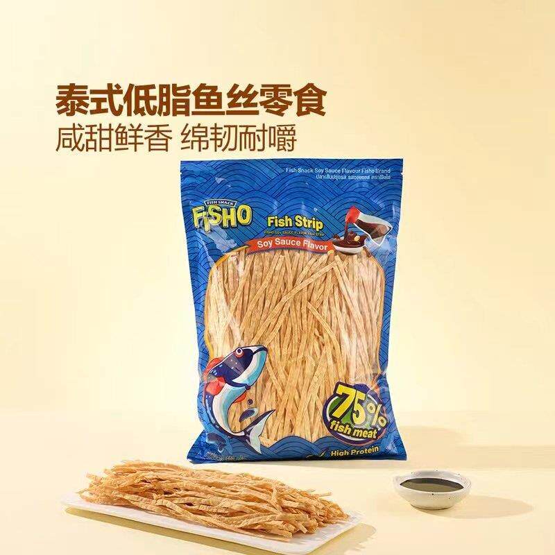 山姆代购FISHO酱油风味鱼丝泰国进口超味鱼干