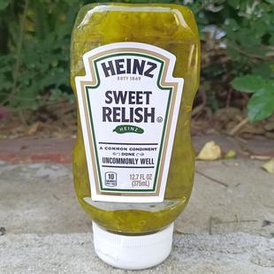 375ml亨氏酸甜青瓜酱黄瓜酱甜味泡菜酱挤压瓶Heinz Relish Sweet