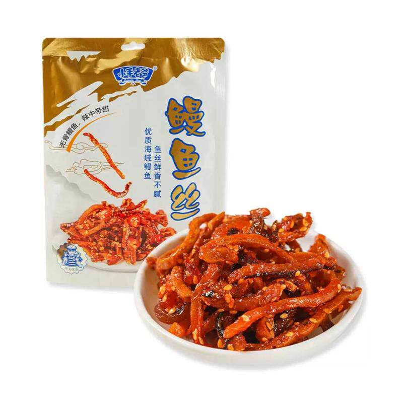 盒马水手老爸鳗鱼丝220g袋装香辣味鲜香不腻甜高蛋白元素独立包装图片