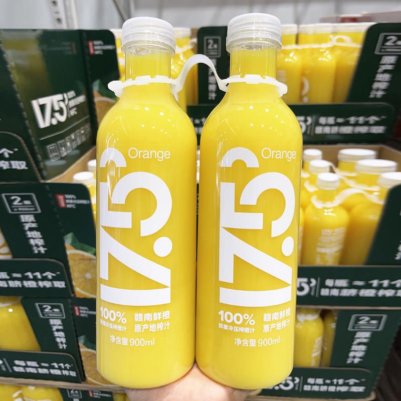 山姆会员店代购 农夫山泉 17.5°NFC鲜榨橙汁 900ml