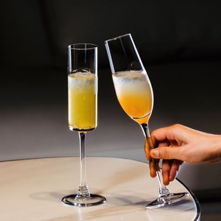 轻奢高颜值香槟杯家用起泡酒杯氛围感甜酒杯鸡尾酒一对结婚送礼物