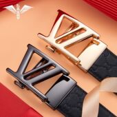 带年轻人潮 自动扣裤 意大利GA&BV皮带男真皮正品 奢侈品牌腰带男士