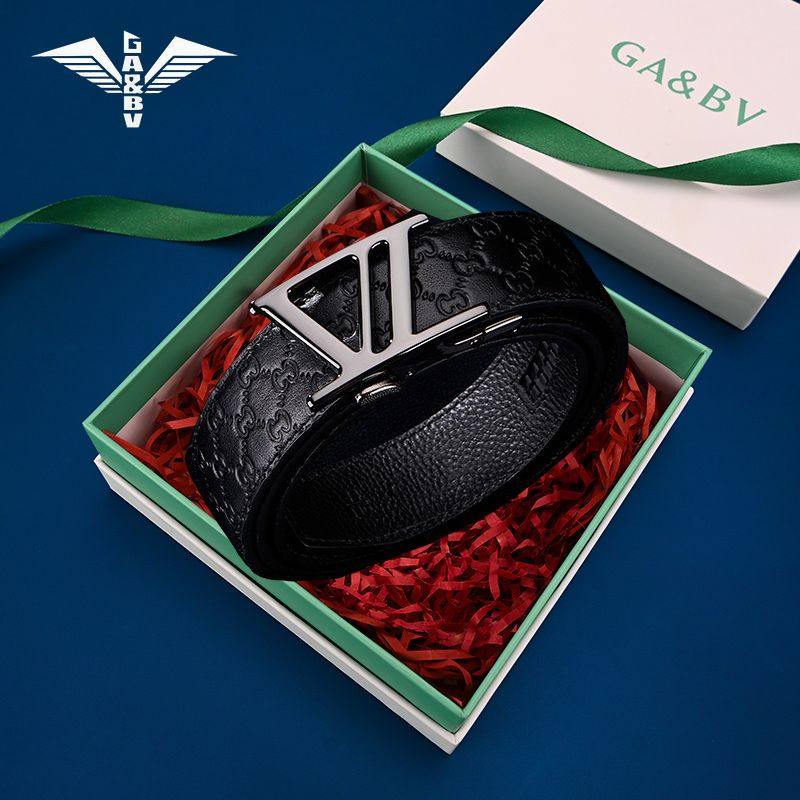 意大利GA&BV嘉柏威男士皮带自动扣真皮腰带正品2025新款男款裤带